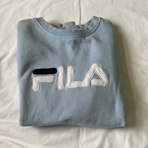 Blue FILA crewneck sweatshirt